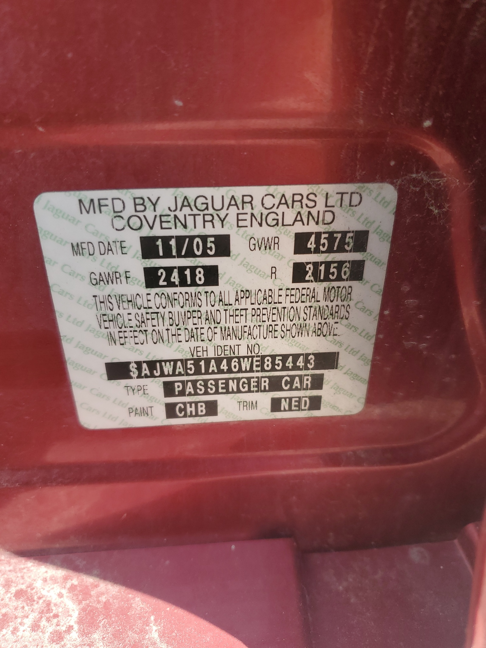 SAJWA51A46WE85443 2006 Jaguar X-Type 3.0