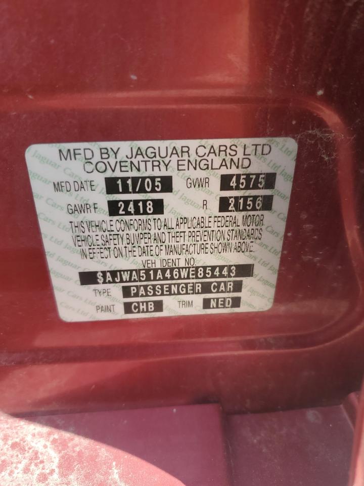 2006 Jaguar X-Type 3.0 VIN: SAJWA51A46WE85443 Lot: 63568504