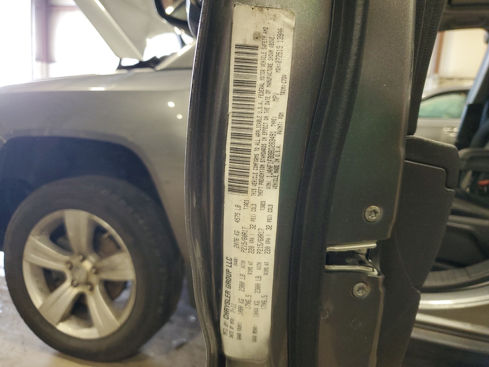 1J4NF1FB9BD283491 2011 Jeep Compass Sport