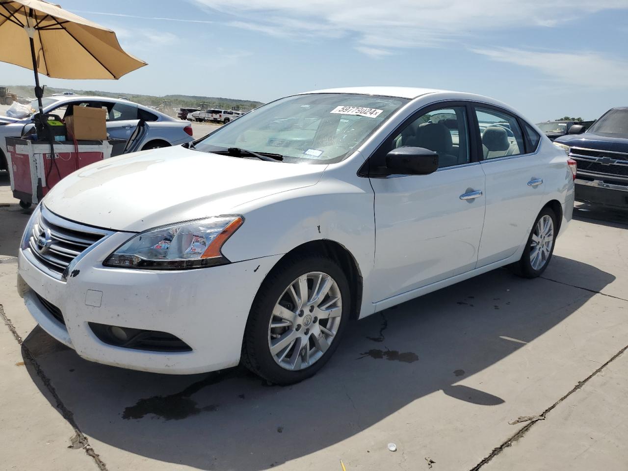 2013 Nissan Sentra S VIN: 3N1AB7AP7DL641225 Lot: 59779024