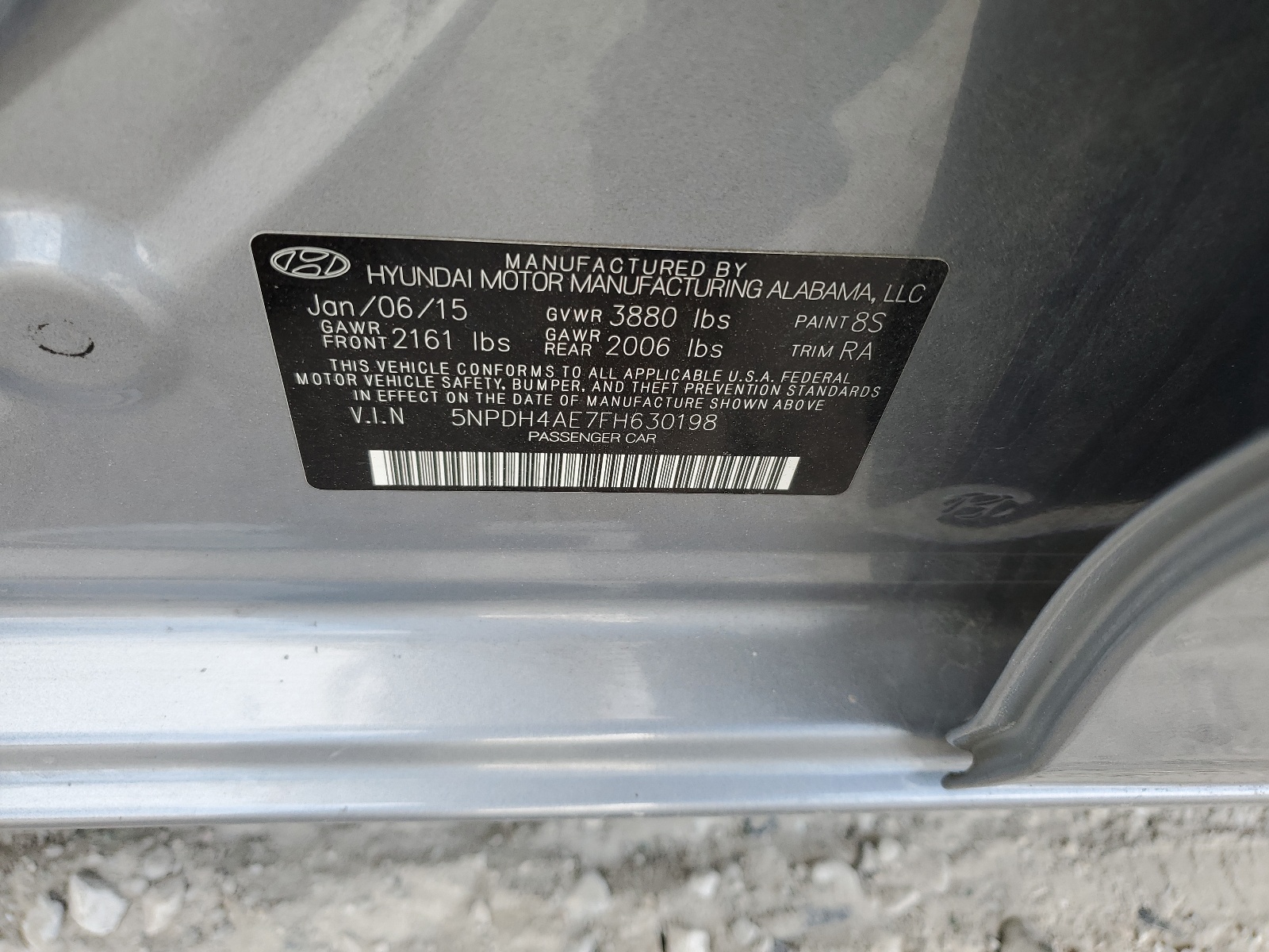 5NPDH4AE7FH630198 2015 Hyundai Elantra Se