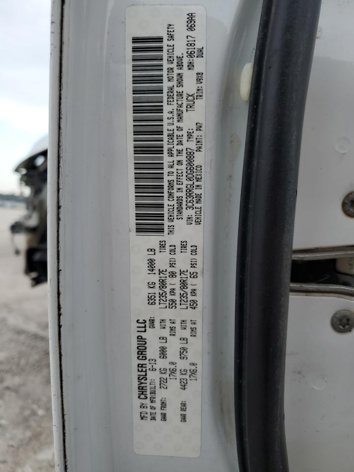 2013 Ram 3500 St VIN: 3C63RRGL0DG600887 Lot: 62461534