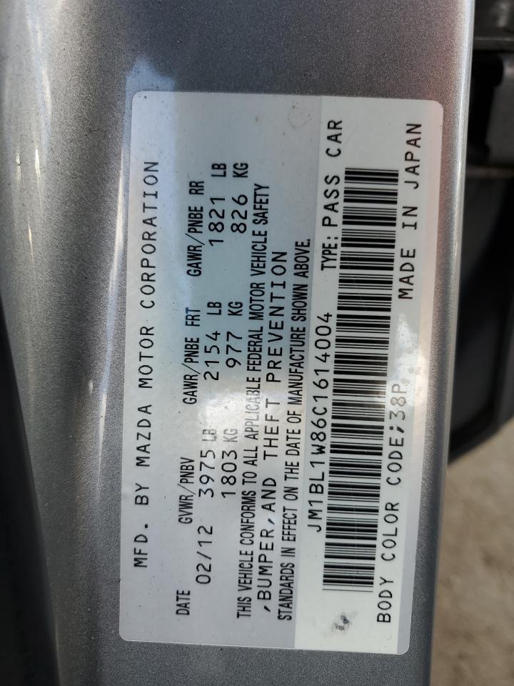 2012 Mazda 3 I VIN: JM1BL1W86C1614004 Lot: 63405734