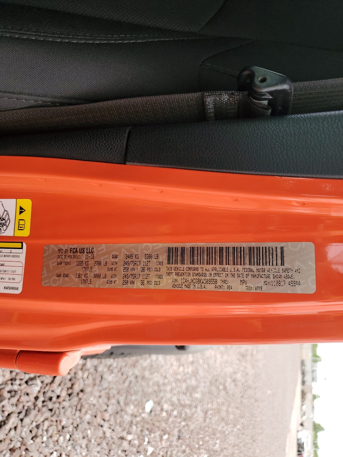 1C4HJXDG8KW509558 2019 Jeep Wrangler Unlimited Sport