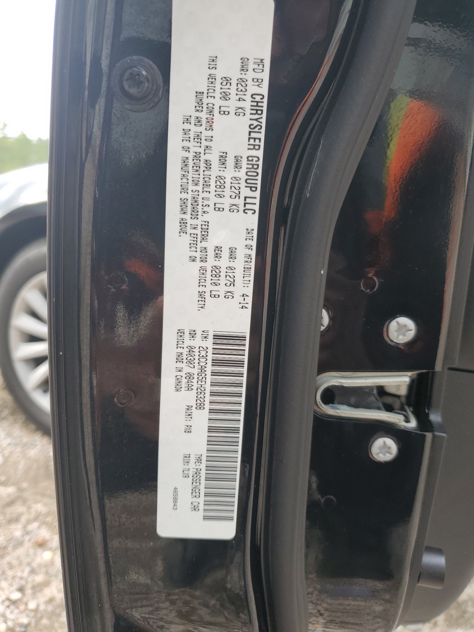 2C3CCAAG5EH263288 2014 Chrysler 300