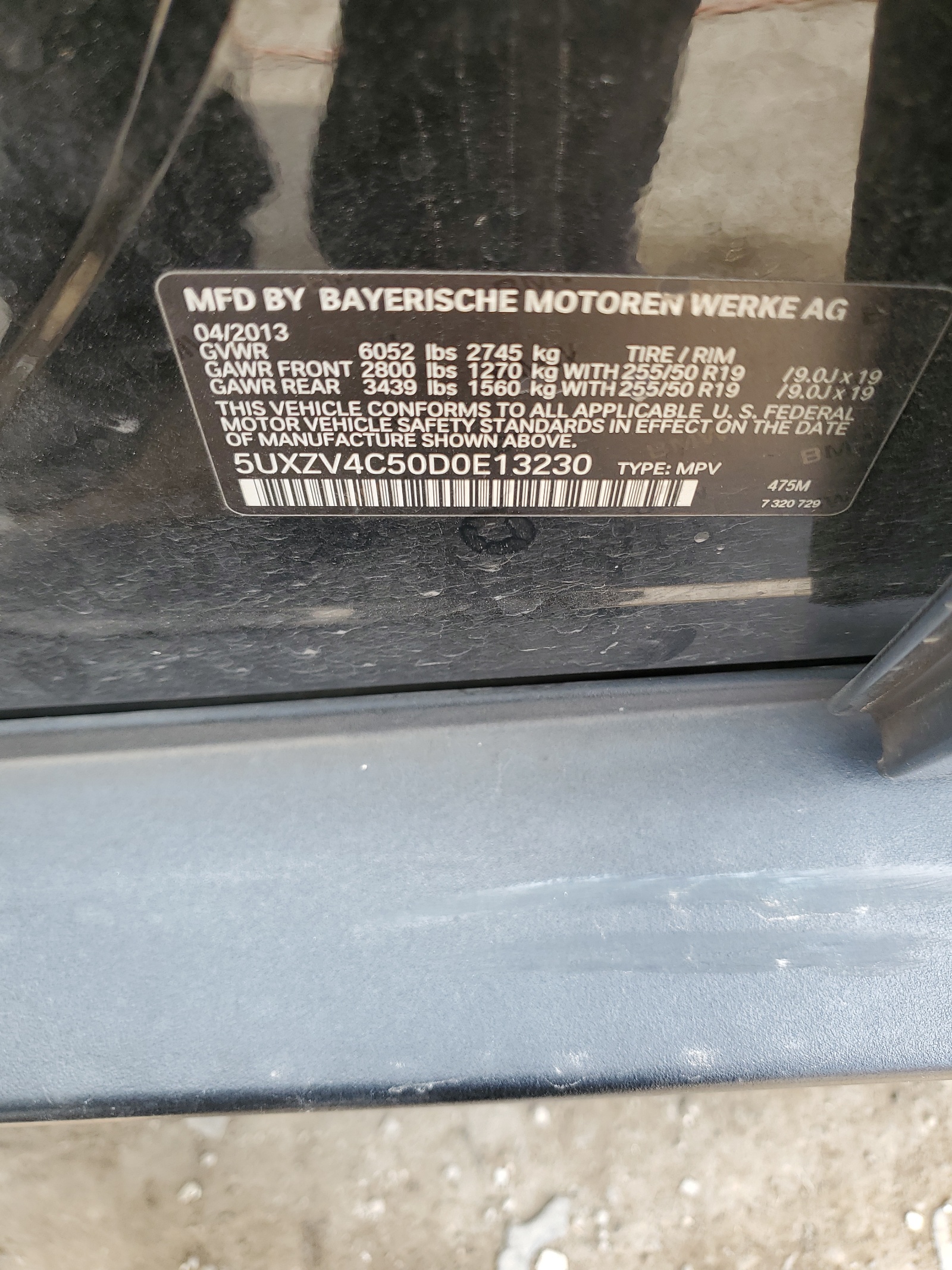 5UXZV4C50D0E13230 2013 BMW X5 xDrive35I