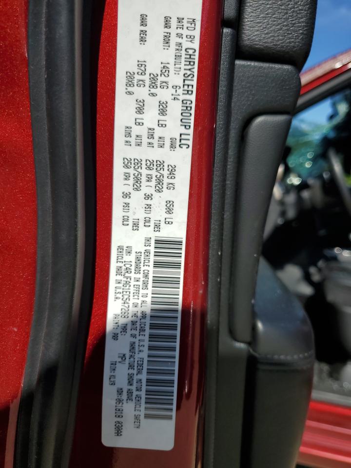 2014 Jeep Grand Cherokee Laredo VIN: 1C4RJFAG1EC547268 Lot: 62679584