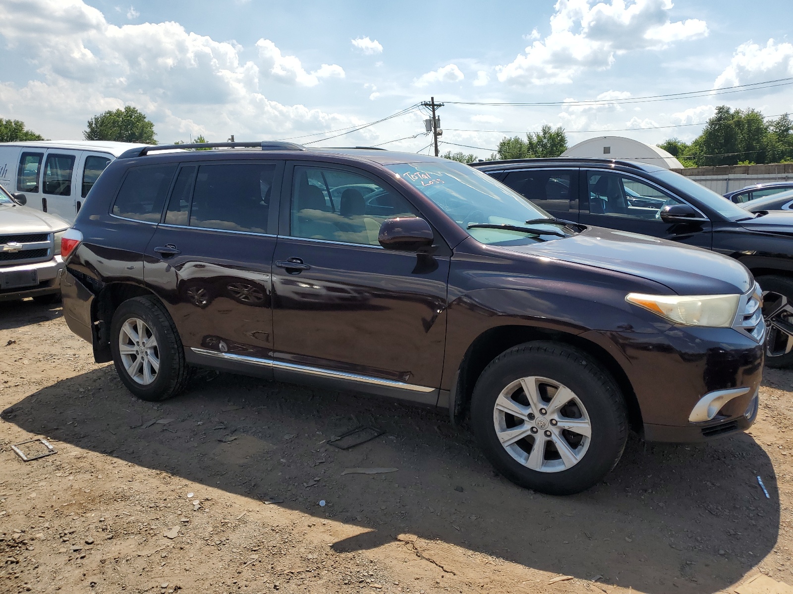 2013 Toyota Highlander Base vin: 5TDBK3EH7DS259056