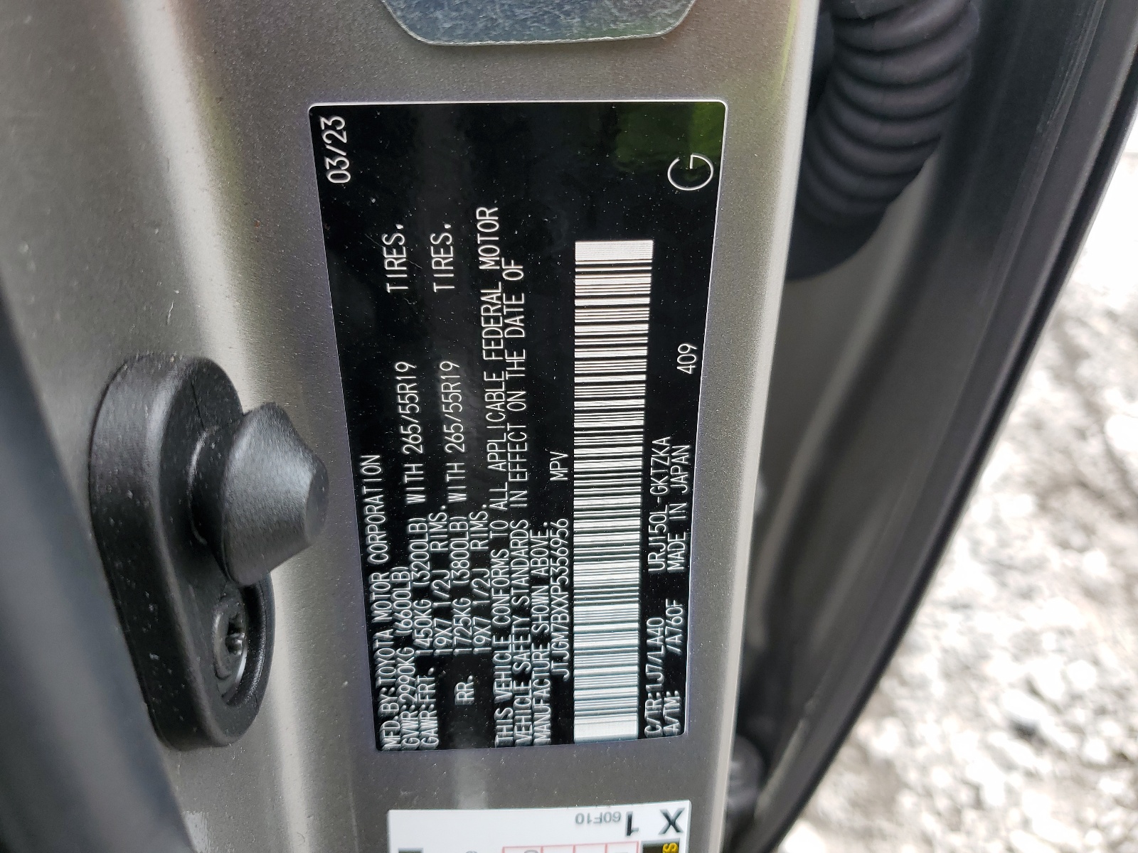 JTJGM7BXXP5356956 2023 Lexus Gx 460 Luxury