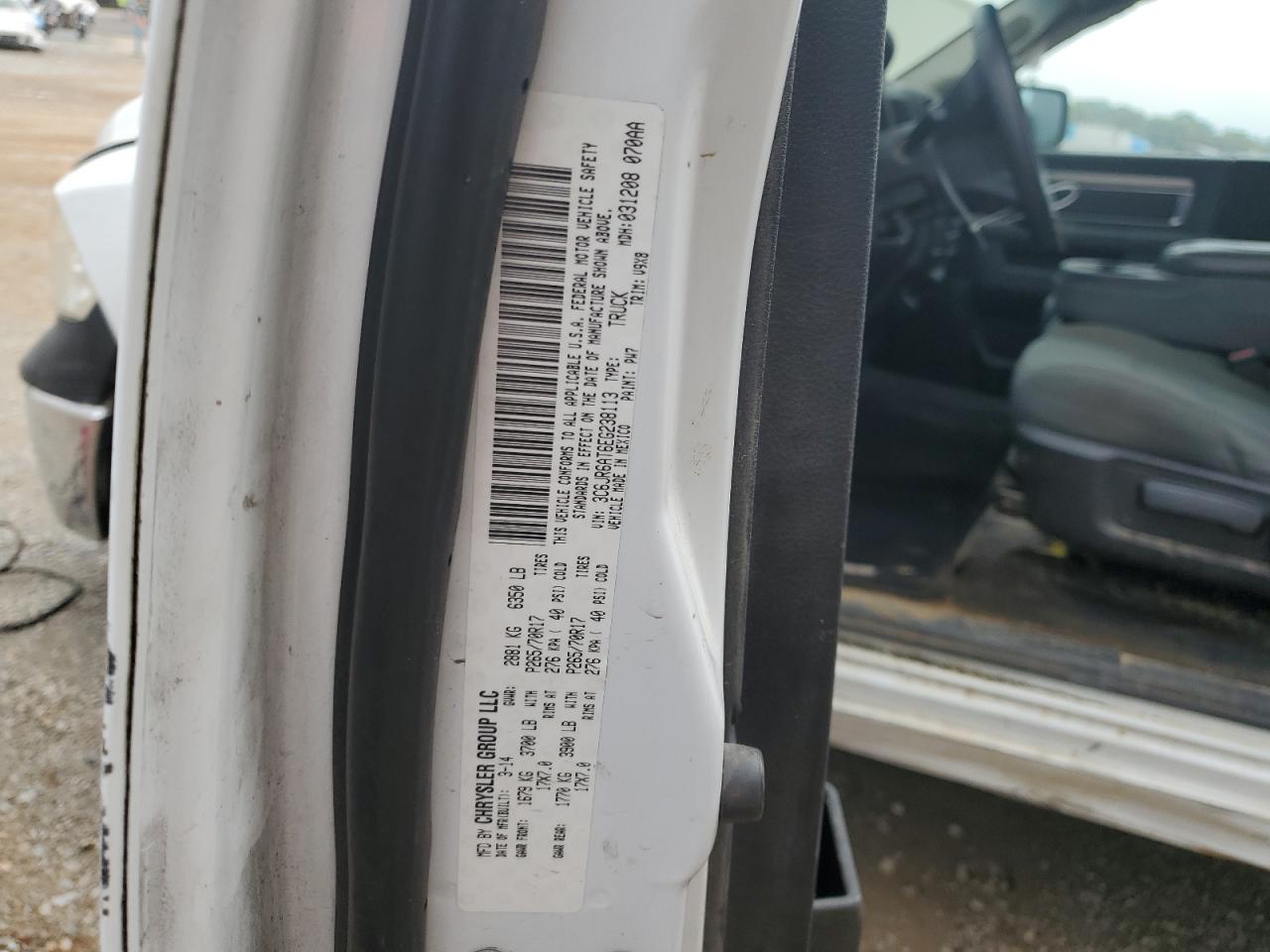 2014 Ram 1500 St VIN: 3C6JR6AT6EG238113 Lot: 64975034