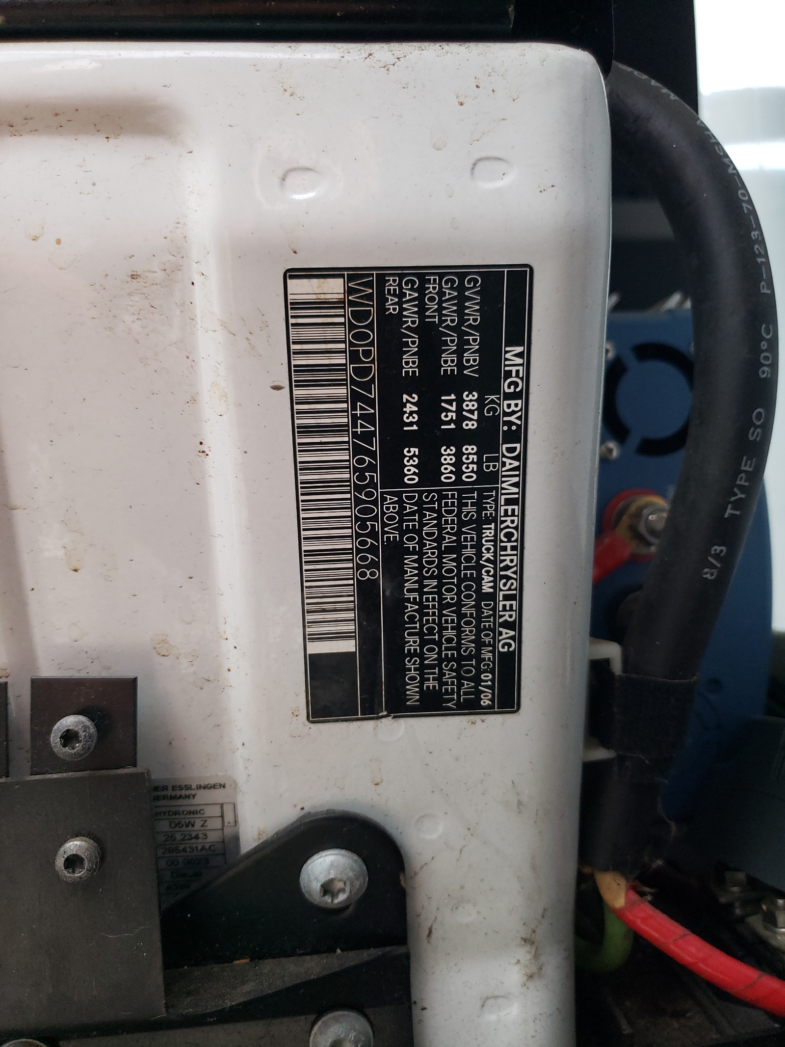 WD0PD744765905668 2006 Dodge Sprinter 2500