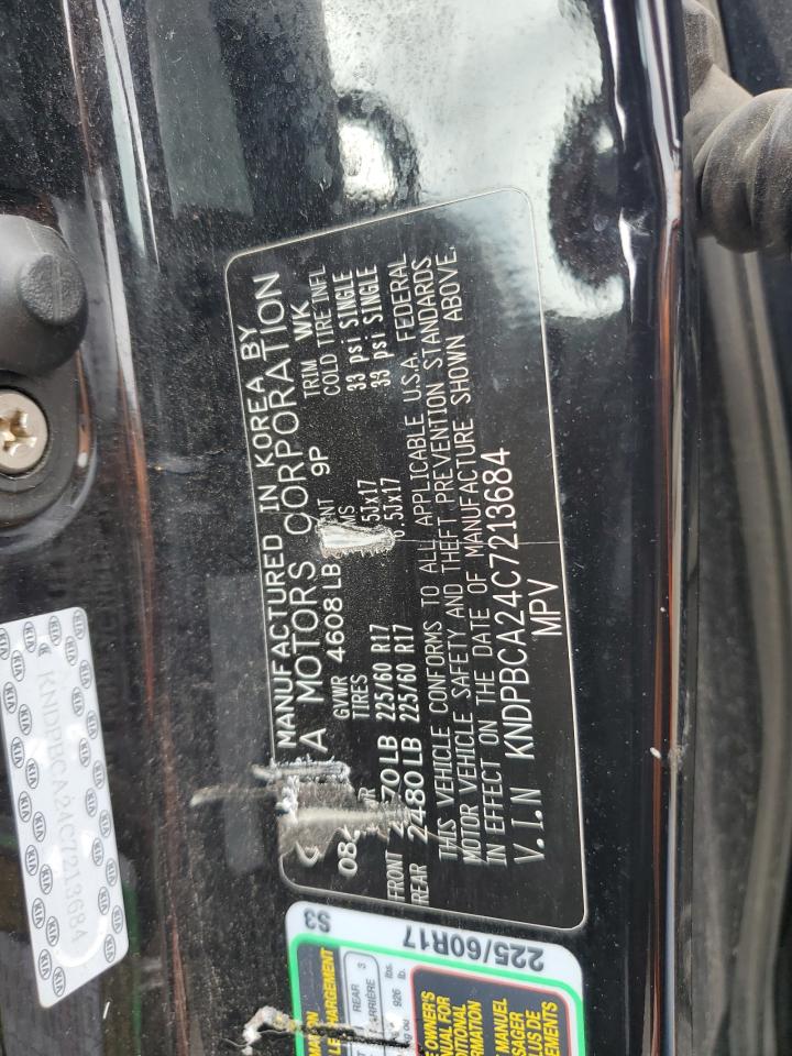 2012 Kia Sportage Lx VIN: KNDPBCA24C7213684 Lot: 63180844