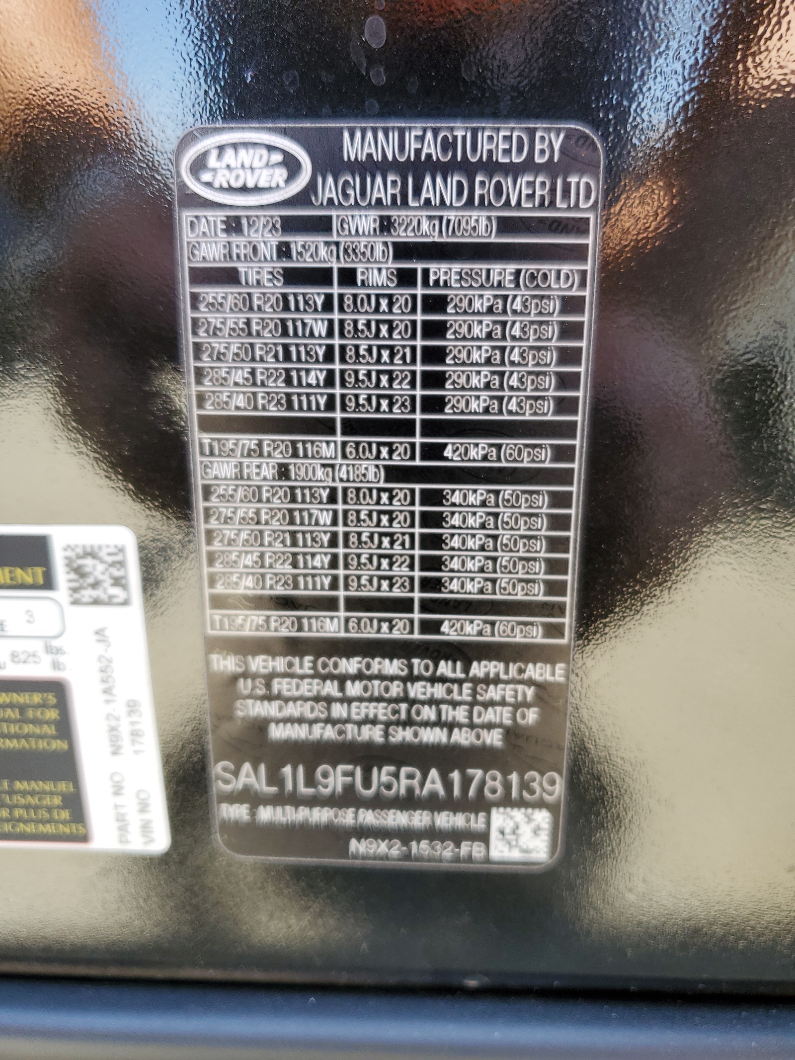 SAL1L9FU5RA178139 2024 Land Rover Range Rover Sport Dynamic Se