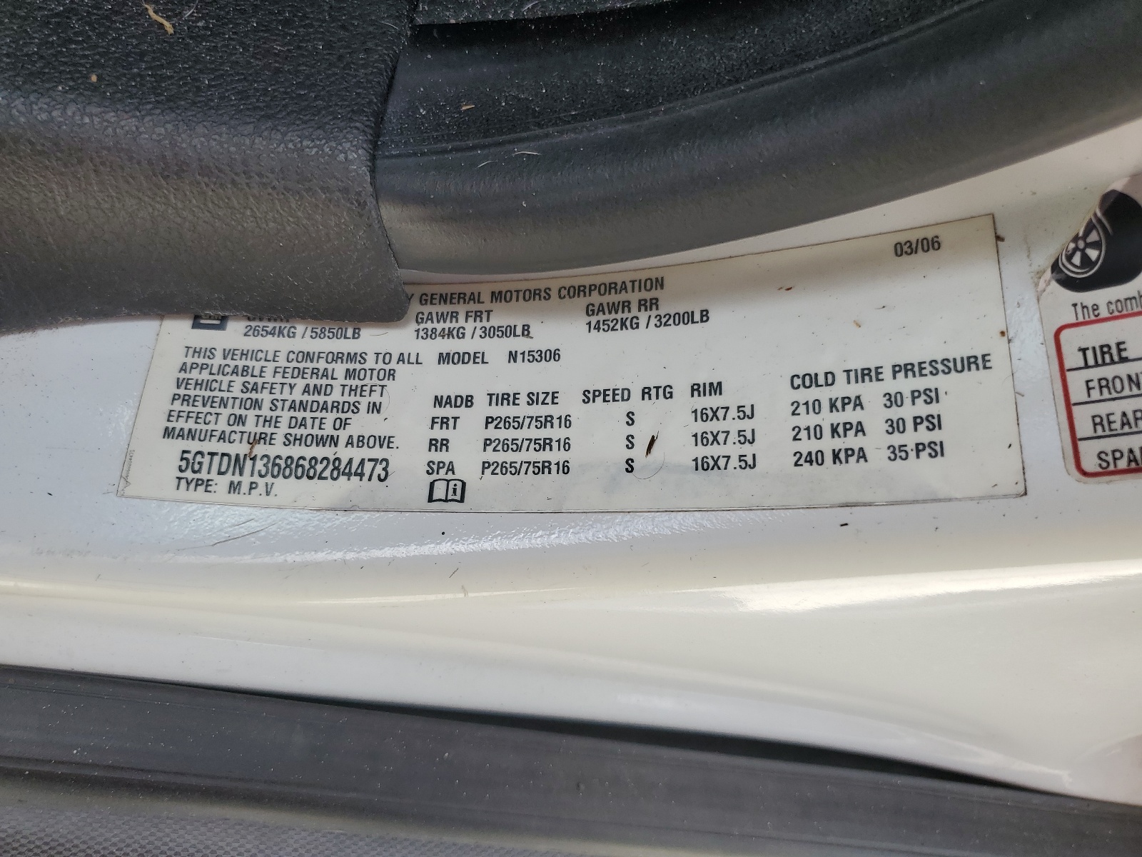 5GTDN136868284473 2006 Hummer H3