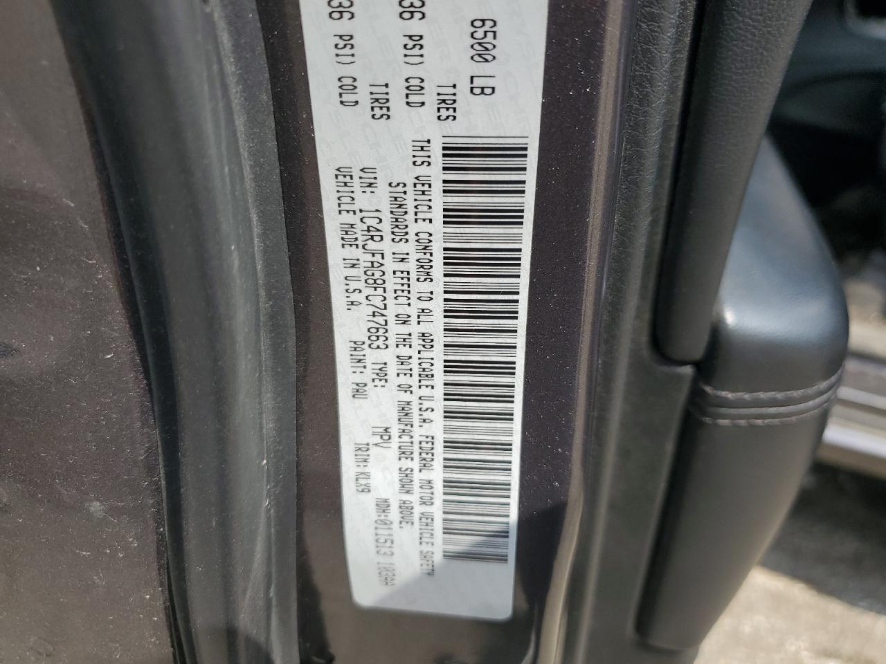 1C4RJFAG8FC747663 2015 Jeep Grand Cherokee Laredo