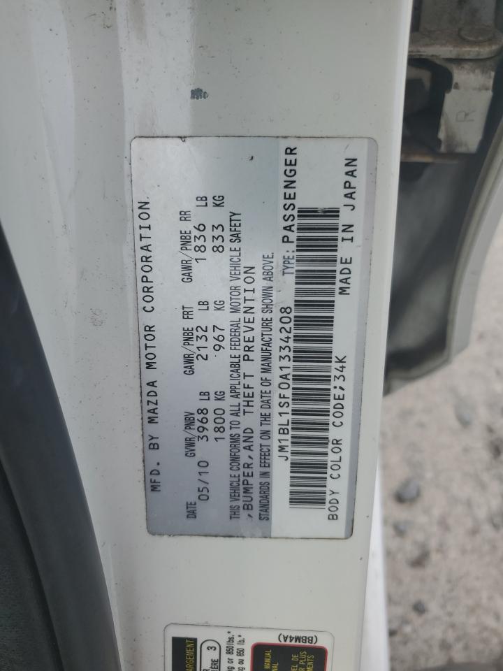 2010 Mazda 3 I VIN: JM1BL1SF0A1334208 Lot: 63111634