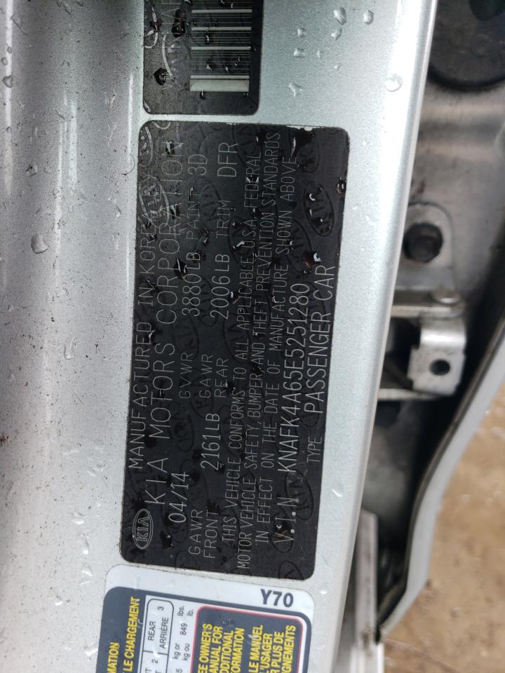 2014 Kia Forte Lx VIN: KNAFK4A65E5251280 Lot: 64266404