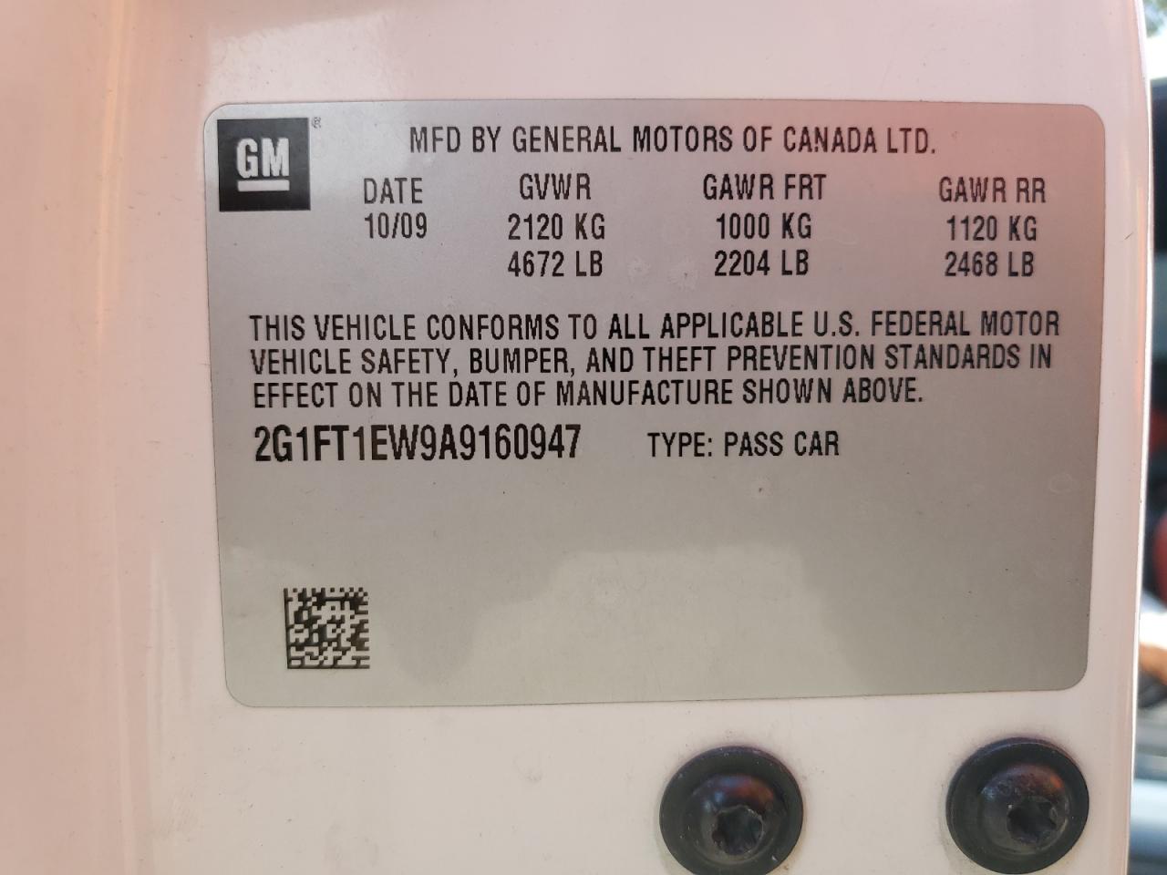 2010 Chevrolet Camaro Ss VIN: 2G1FT1EW9A9160947 Lot: 65530764