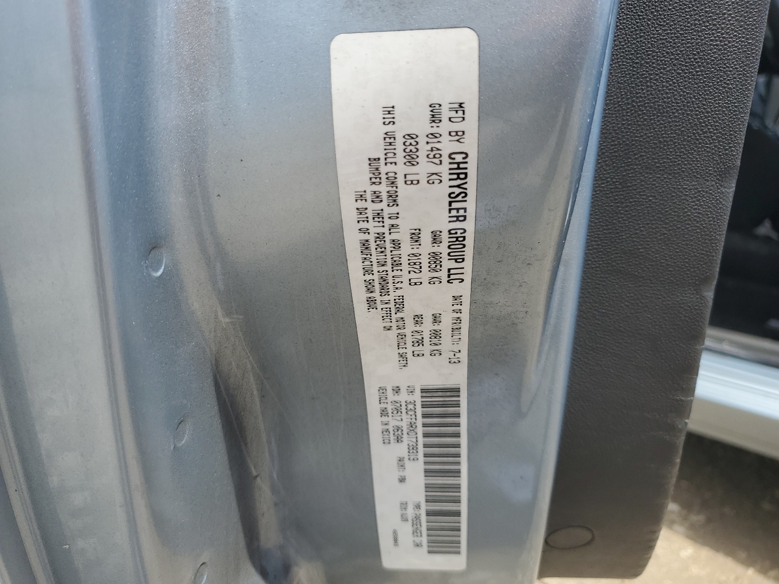 3C3CFFARXDT739319 2013 Fiat 500 Pop