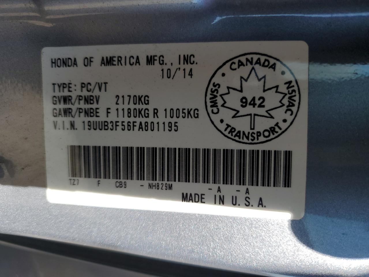 2015 Acura Tlx Tech VIN: 19UUB3F56FA801195 Lot: 88536865