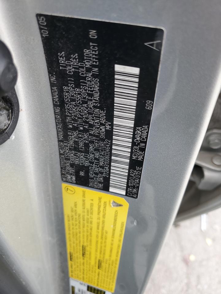 2006 Lexus Rx 330 VIN: 2T2GA31U06C046422 Lot: 59668634