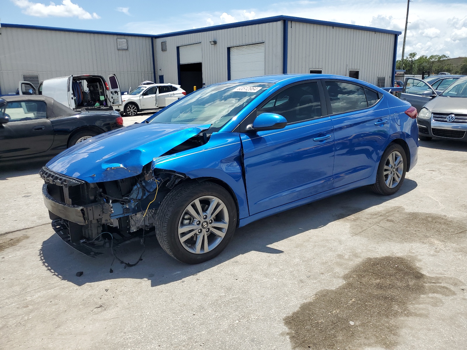 2018 Hyundai Elantra Sel vin: KMHD84LF3JU612202