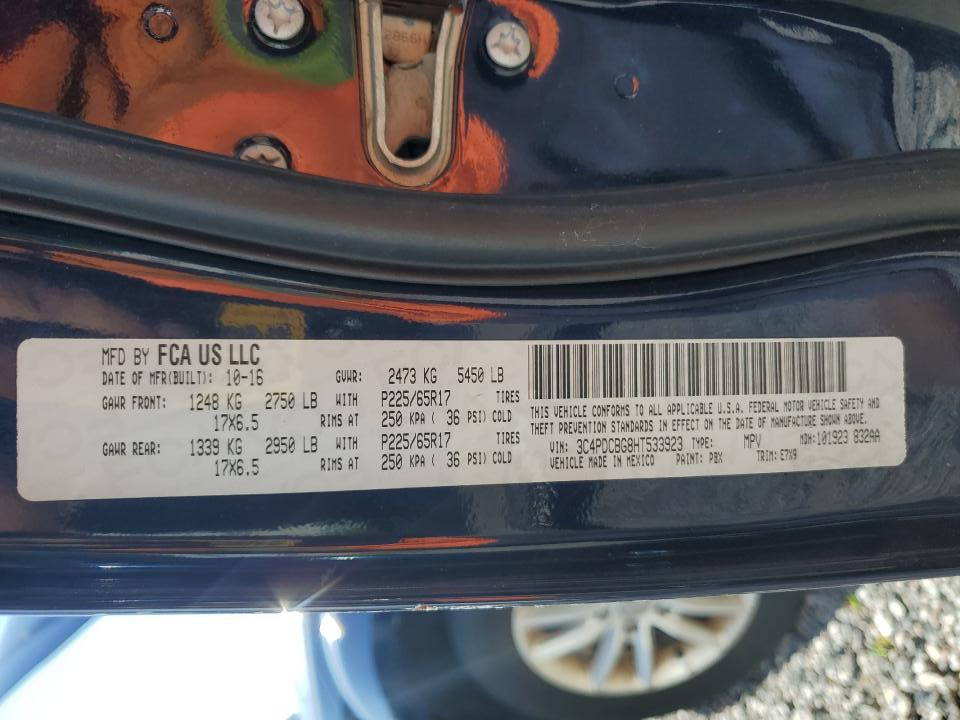 3C4PDCBG8HT533923 2017 Dodge Journey Sxt