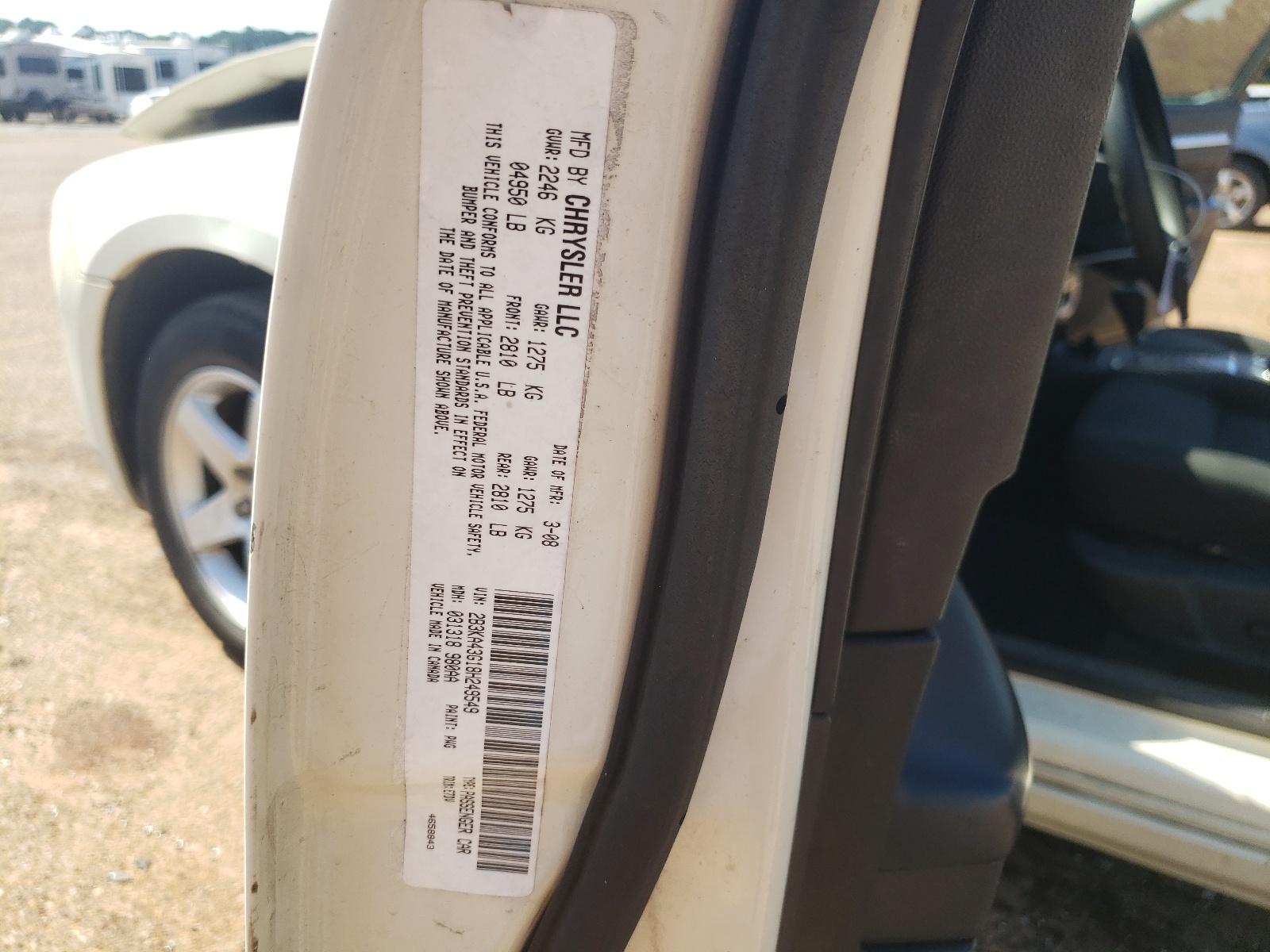 2B3KA43G18H249549 2008 Dodge Charger