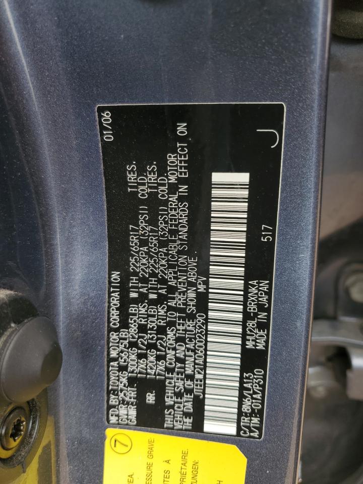 2006 Toyota Highlander Hybrid VIN: JTEEW21A060023290 Lot: 63334404