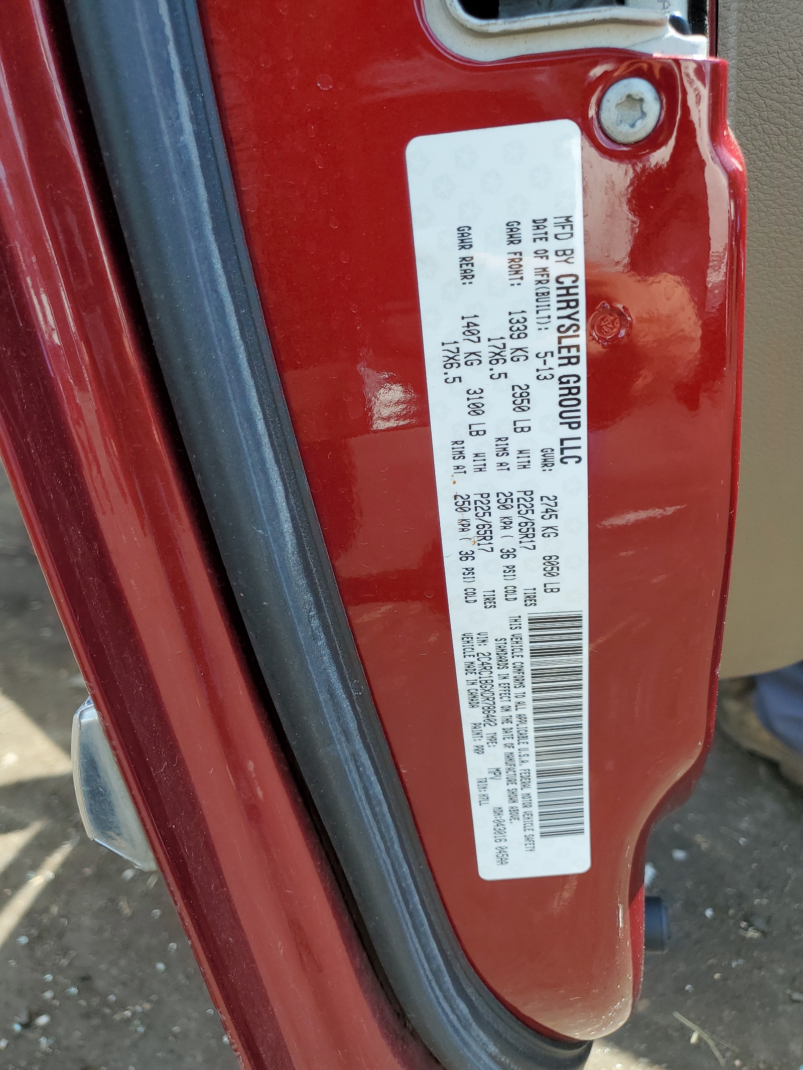 2C4RC1BGXDR786402 2013 Chrysler Town & Country Touring