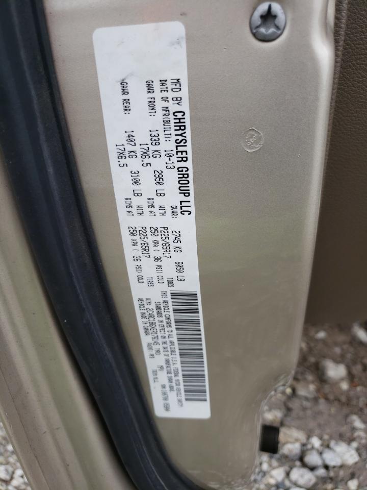 2014 Chrysler Town & Country Touring VIN: 2C4RC1BGXER176145 Lot: 64648334