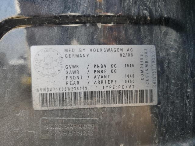2008 VOLKSWAGEN RABBIT 
