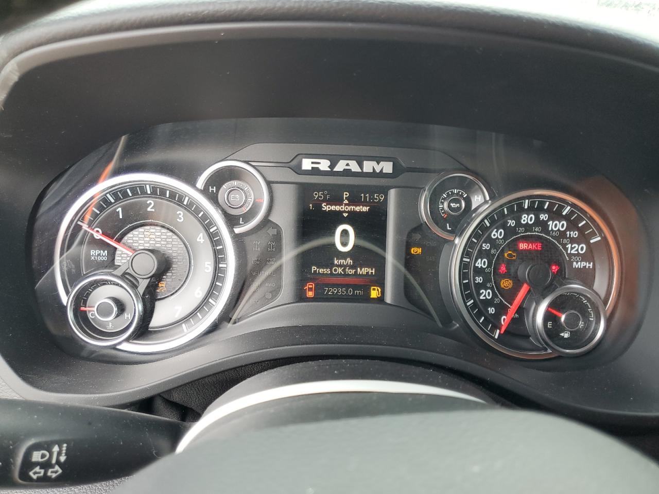 2019 Ram 1500 Big Horn/Lone Star VIN: 1C6RREFT3KN684647 Lot: 63995854