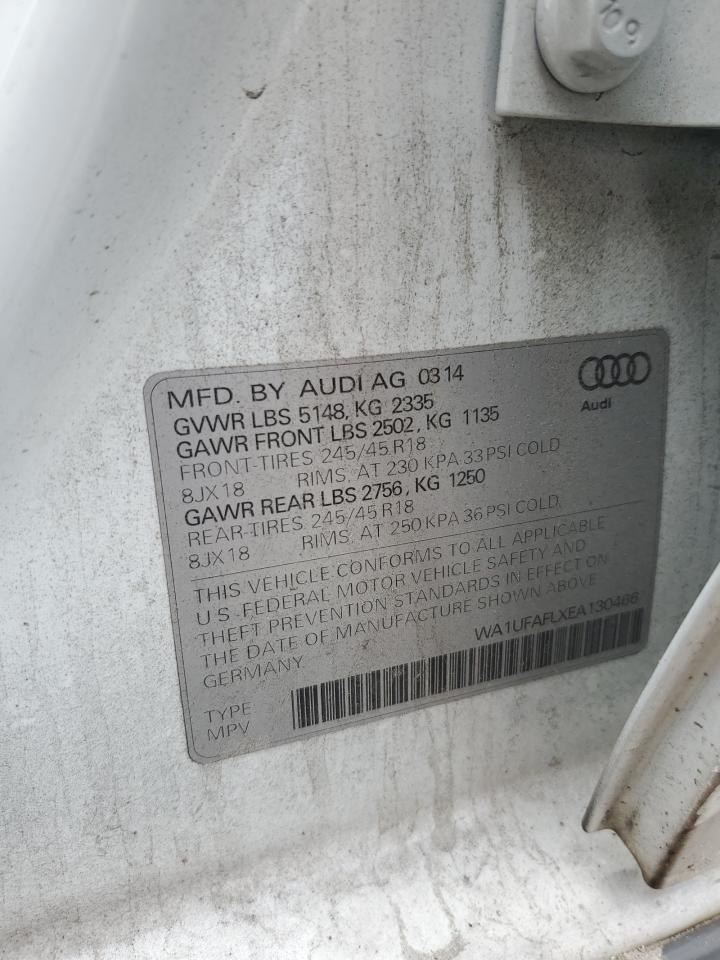 WA1UFAFLXEA130466 2014 Audi A4 Allroad Premium Plus