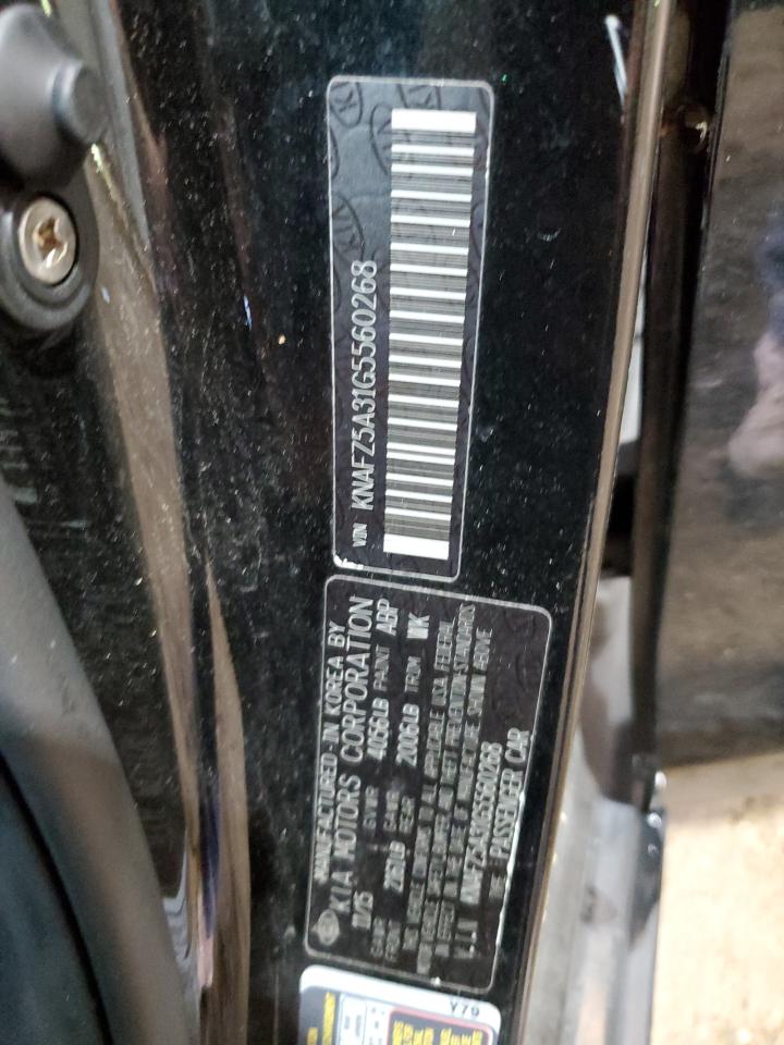 2016 Kia Forte Sx VIN: KNAFZ5A31G5560268 Lot: 63057074