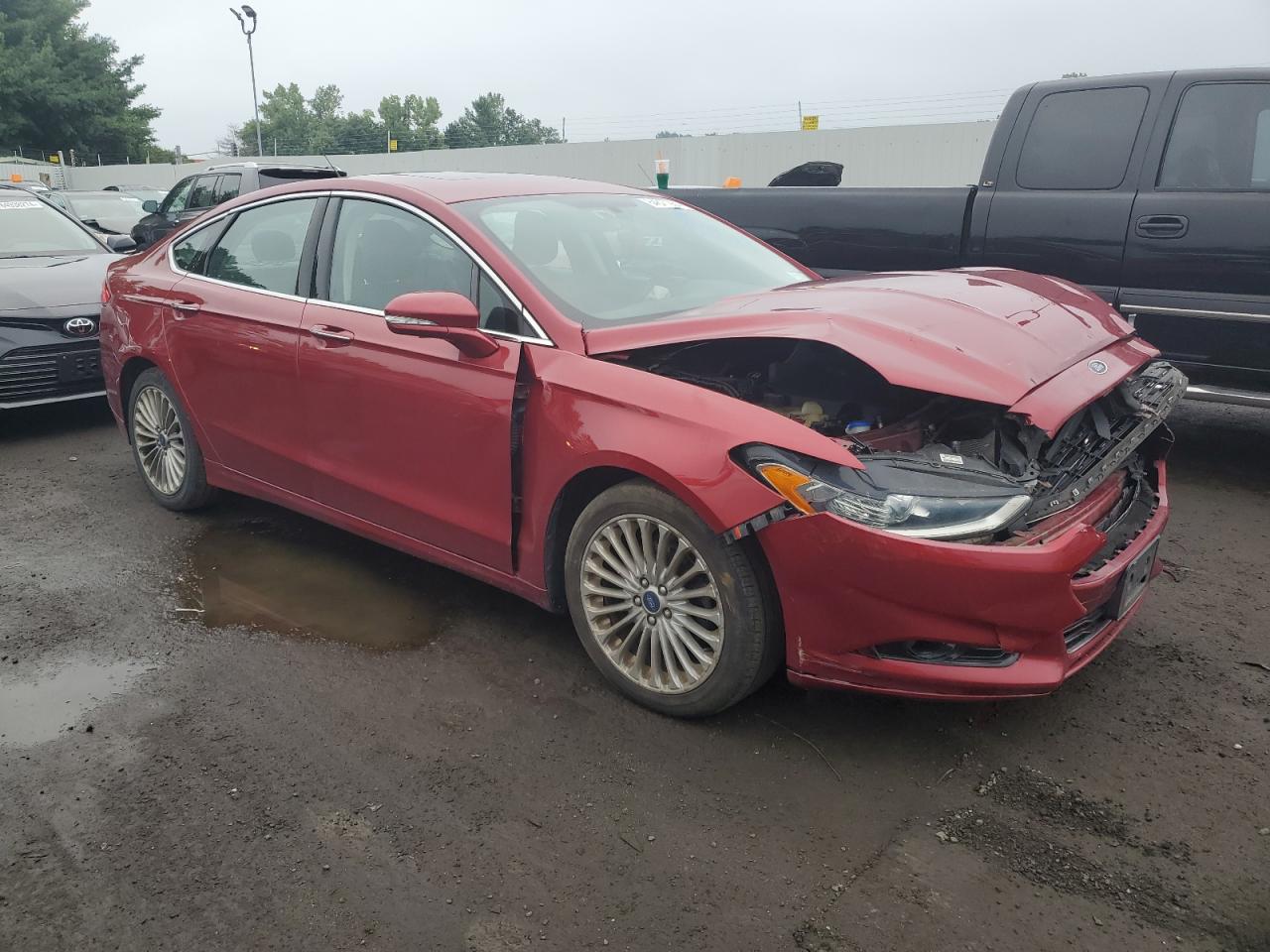 2014 Ford Fusion Titanium VIN: 3FA6P0D90ER230147 Lot: 64827964