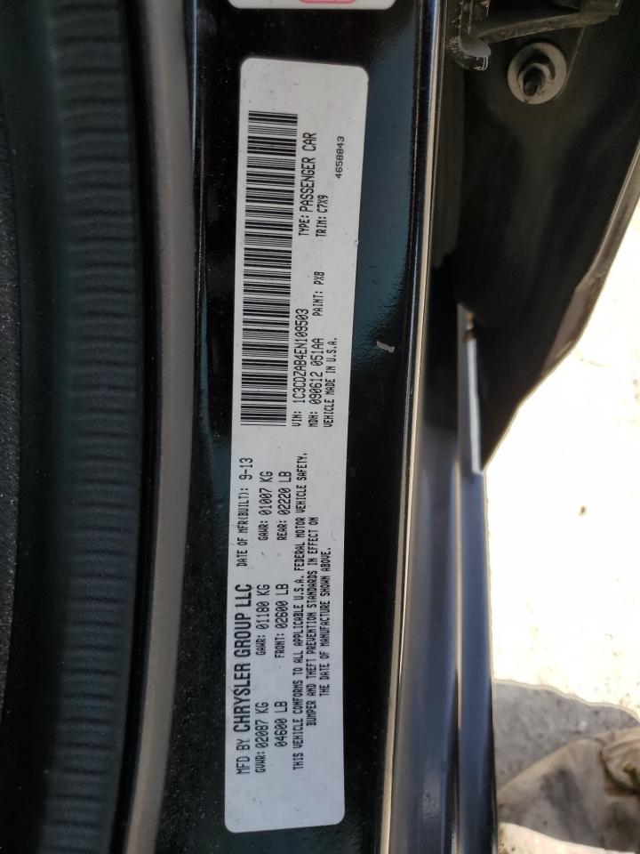 2014 Dodge Avenger Se VIN: 1C3CDZAB4EN109503 Lot: 61113744