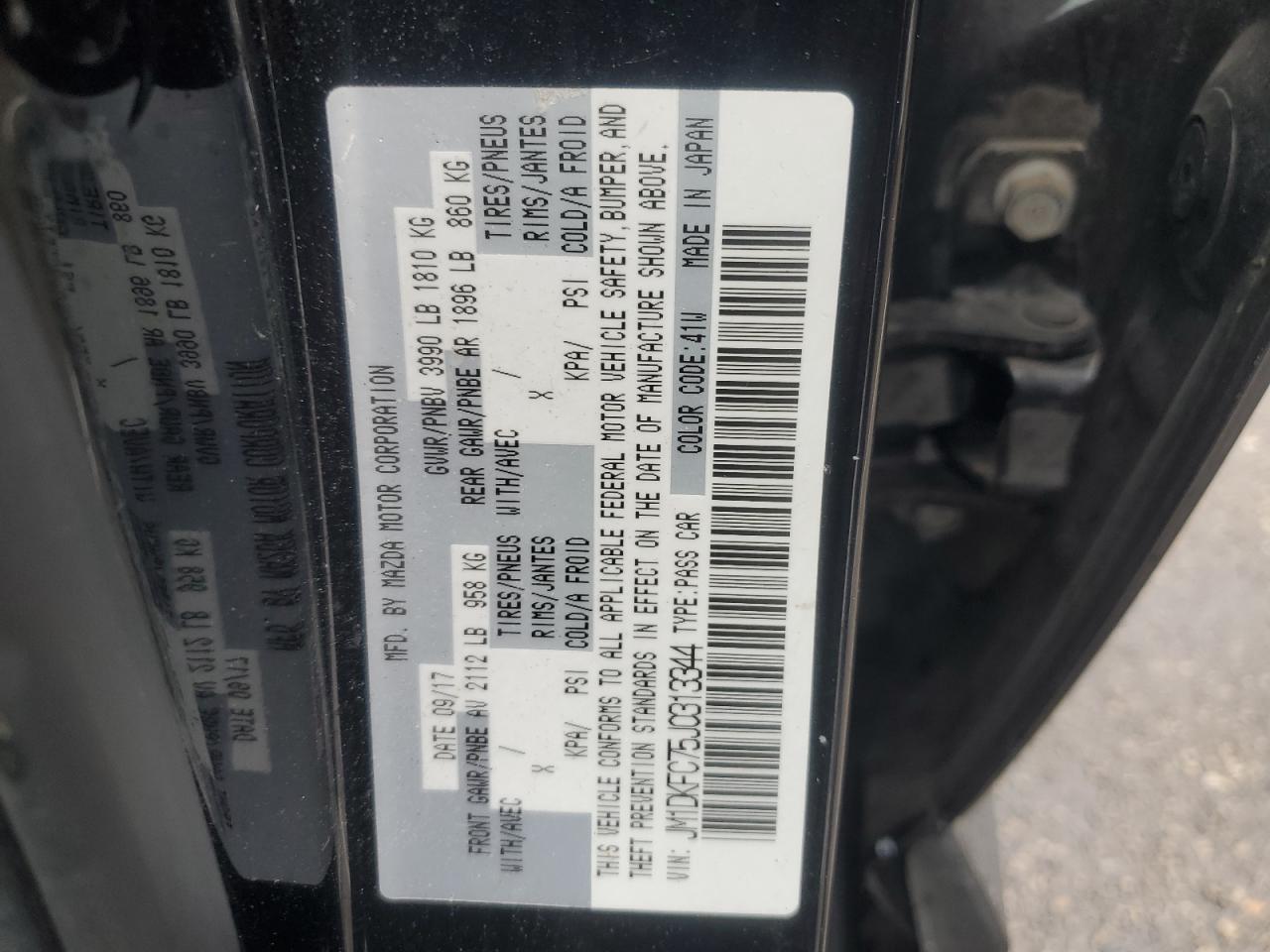 2018 Mazda Cx-3 Touring VIN: JM1DKFC75J0313344 Lot: 62639914