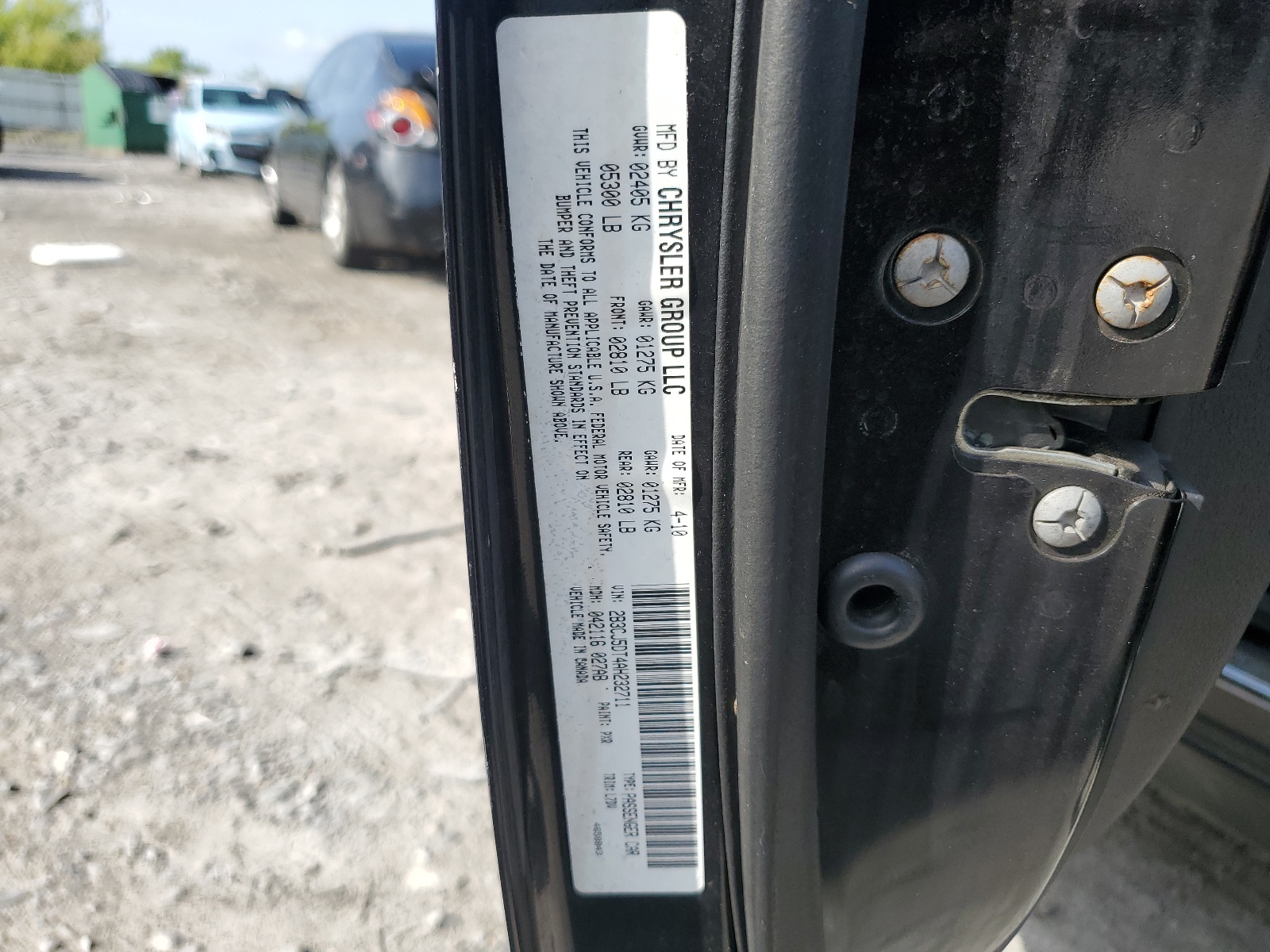 2B3CJ5DT4AH232711 2010 Dodge Challenger R/T