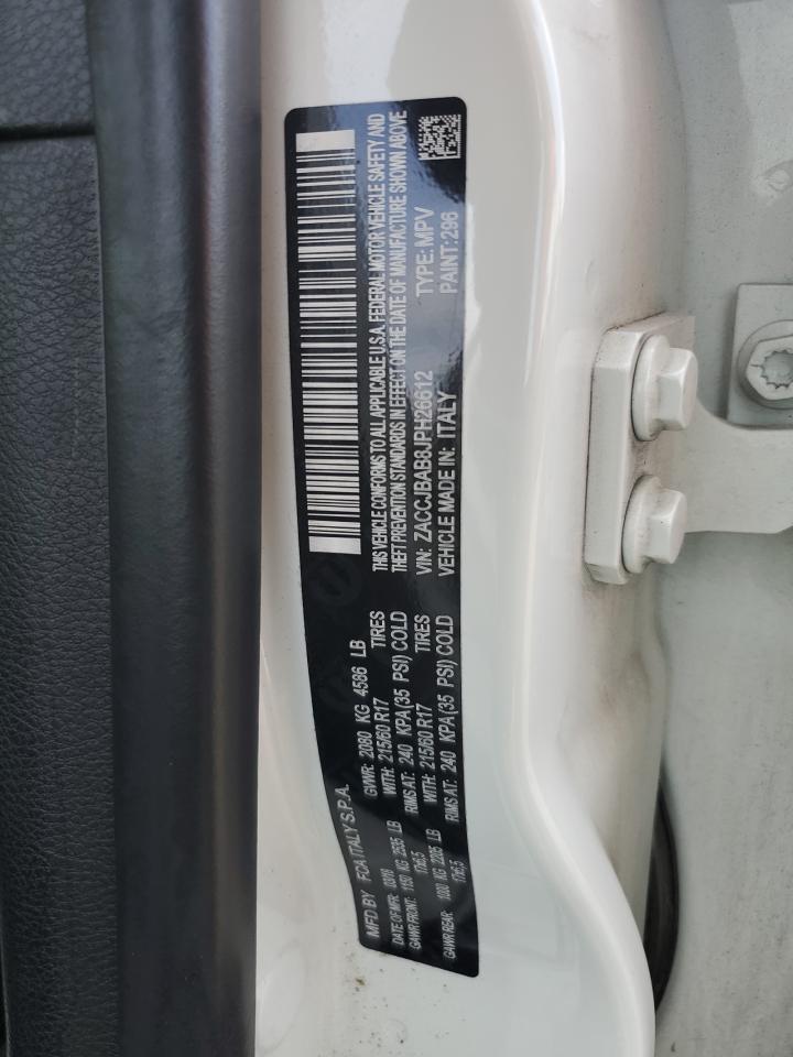 2018 Jeep Renegade Sport VIN: ZACCJBAB8JPH26612 Lot: 64366384