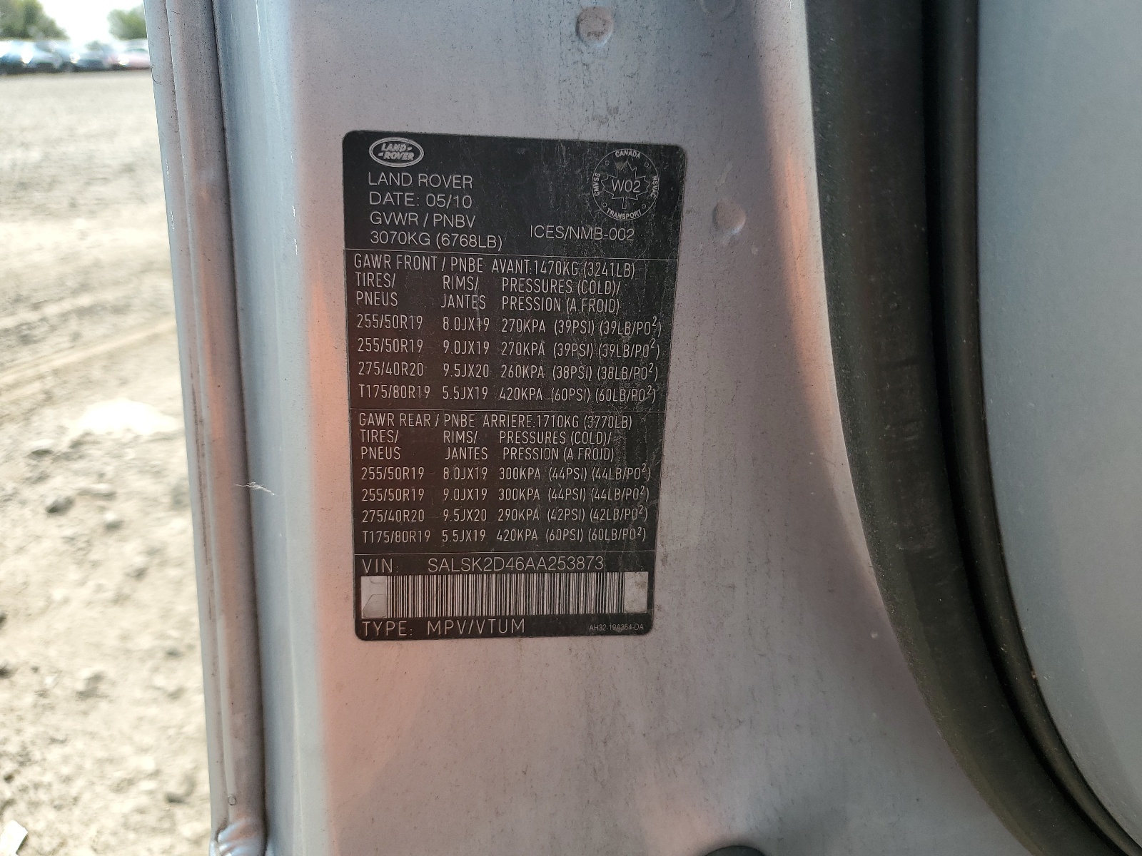 SALSK2D46AA253873 2010 Land Rover Range Rover Sport Lux