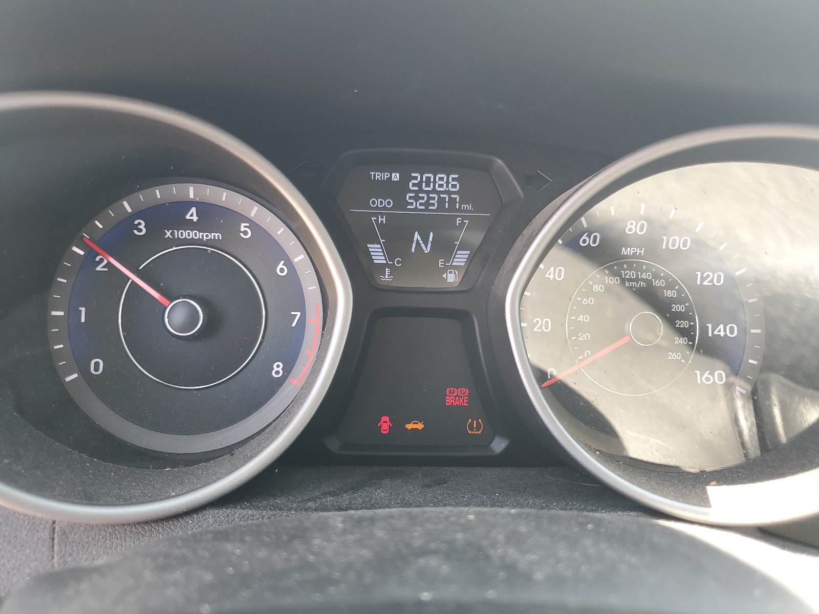 KMHDH4AEXDU707855 2013 Hyundai Elantra Gls