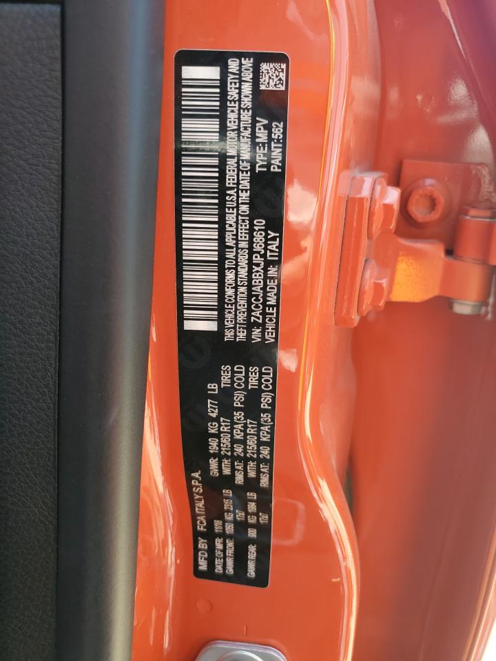 ZACCJABBXJPJ68610 2018 Jeep Renegade Latitude