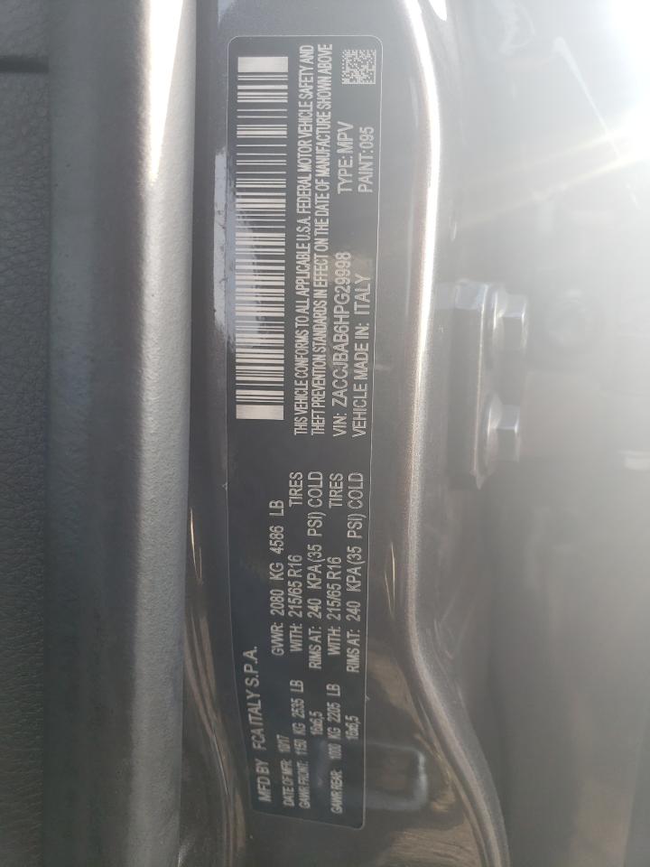 2017 Jeep Renegade Sport VIN: ZACCJBAB6HPG29998 Lot: 61959584