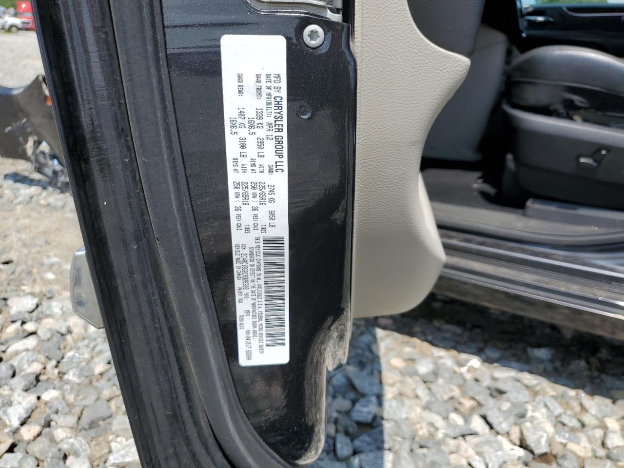 2012 Chrysler Town & Country Touring VIN: 2C4RC1BG0CR326308 Lot: 61479534