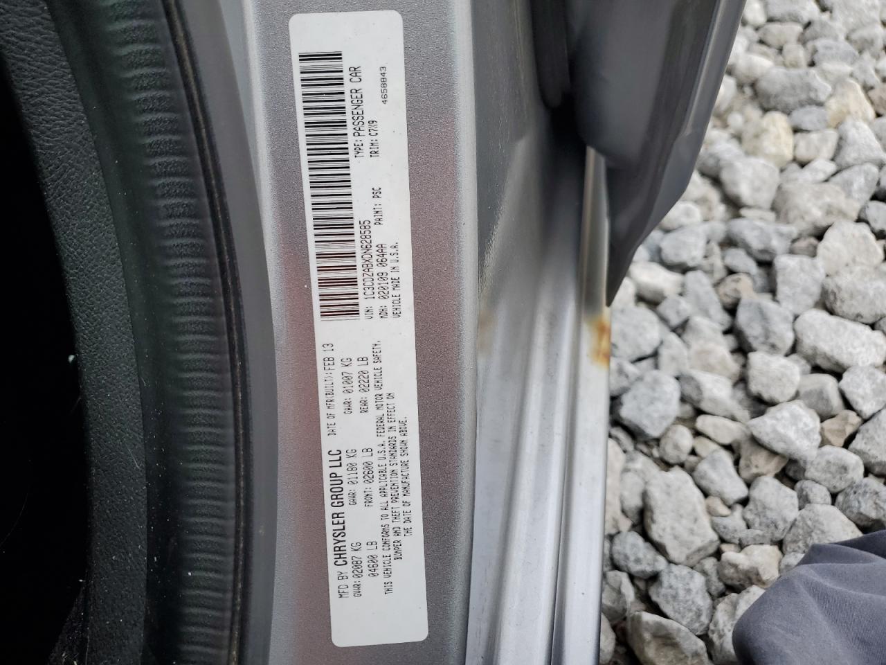 2013 Dodge Avenger Se VIN: 1C3CDZABXDN628585 Lot: 63254254