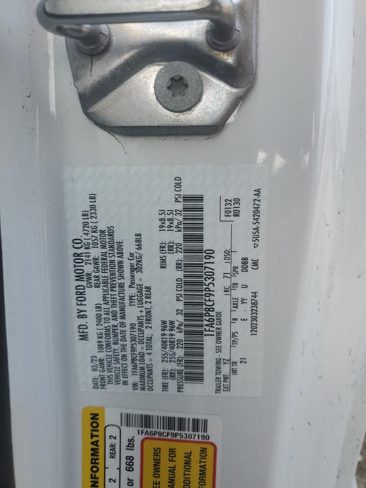 2023 Ford Mustang Gt VIN: 1FA6P8CF9P5307190 Lot: 65156584