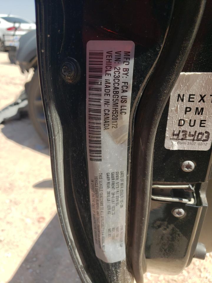 2021 Chrysler 300 S VIN: 2C3CCABG5MH520172 Lot: 64587064