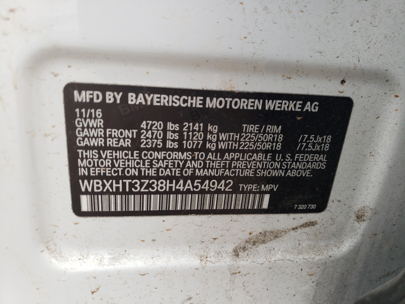 WBXHT3Z38H4A54942 2017 BMW X1 xDrive28I