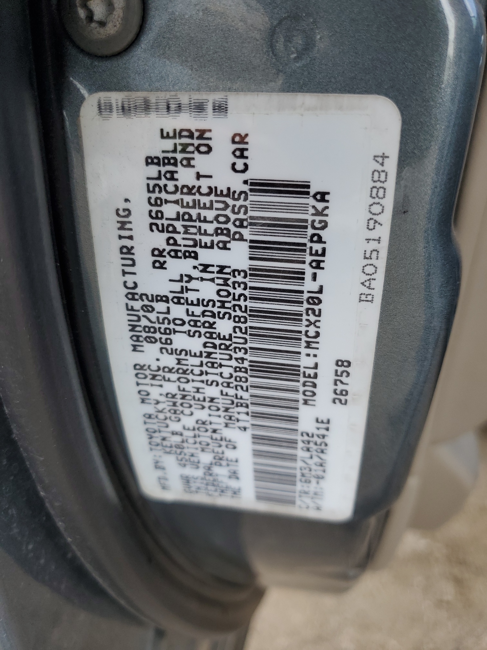 4T1BF28B43U282533 2003 Toyota Avalon Xl